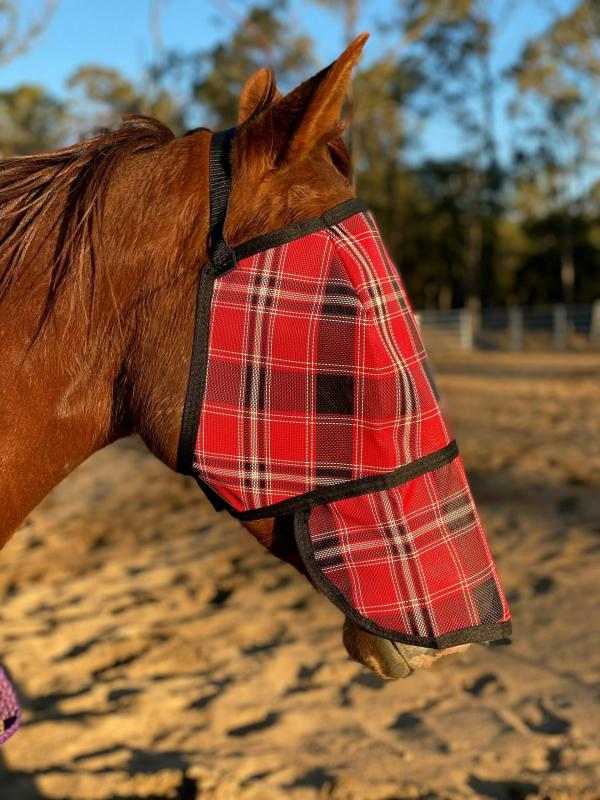 Fly Mask with Nose Flap