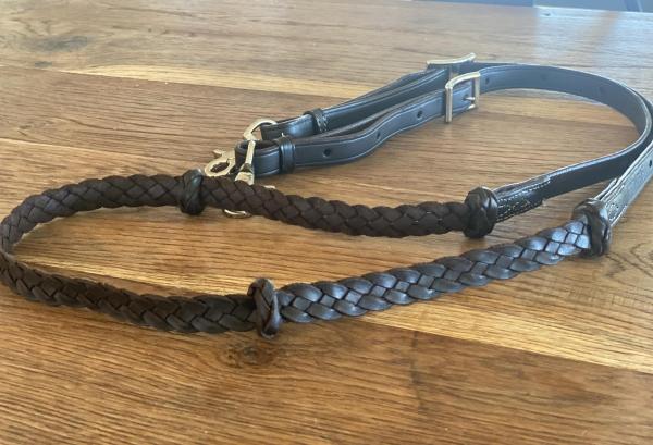 Ruby Rose Plaited Reins with Knots | 1