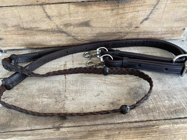 Ruby Rose Plaited Reins with Knots | 5