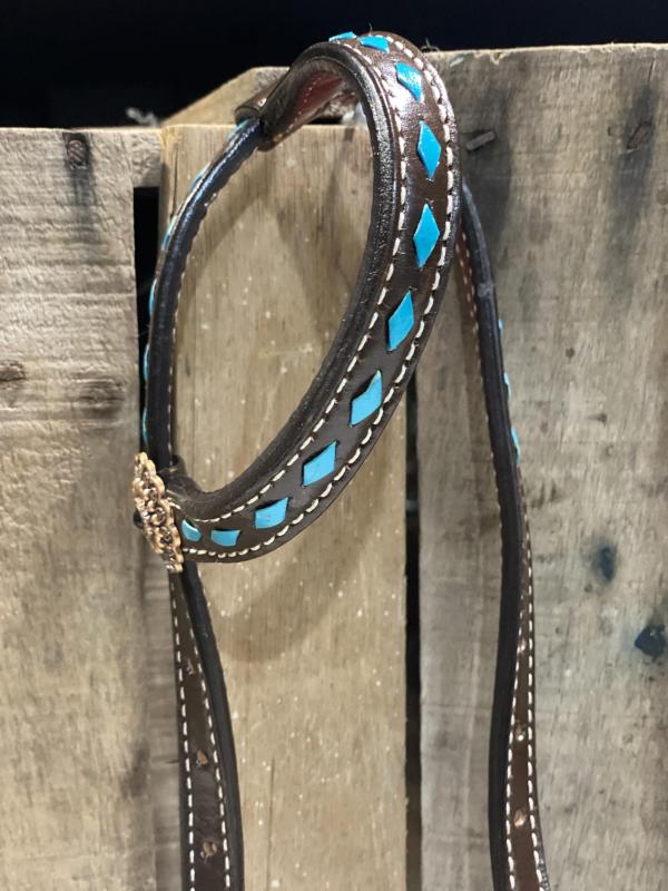 Single Eared Bridle - Hand Painted Daisys | 2
