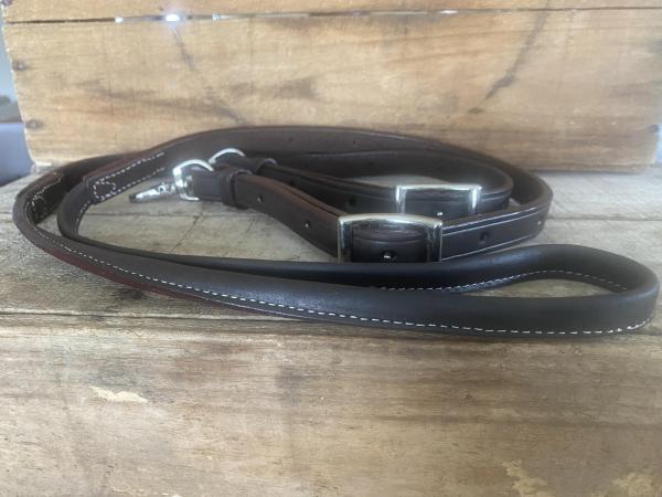 Ruby Rose Oiled Rolled Roping Reins | 2