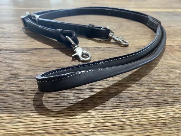 Ruby Rose Oiled Rolled Roping Reins | 1